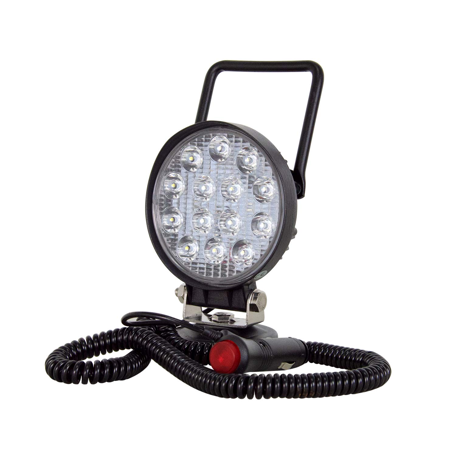 PICAA 1tlg 4 Zoll LED Arbeitsscheinwerfer mit Magnetfuß, Rund 42W Led Spotlicht Lightbar Auto Offroad 4x4 LKW Traktor 12V 24V Zusatzscheinwerfer PICAA 1tlg 4 Zoll LED Arbeitsscheinwerfer mit Magnetfuß, Rund 42W Led Spotlicht Lightbar Auto Offroad 4x4 LKW Traktor 12V 24V Zusatzscheinwerfer von PICAA