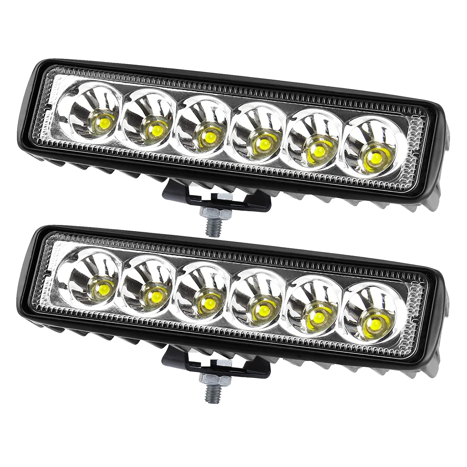 PICAA 2 Stücke LED Arbeitsscheinwerfer, 6 Zoll 18W Spot Strahl Led Scheinwerfer 12V 24V 6000K Weiß Arbeitslicht für SUV Auto Offroad 4X4 Traktor LKW PICAA 2 Stücke LED Arbeitsscheinwerfer, 6 Zoll 18W Spot Strahl Led Scheinwerfer 12V 24V 6000K Weiß Arbeitslicht für SUV Auto Offroad 4X4 Traktor LKW von PICAA