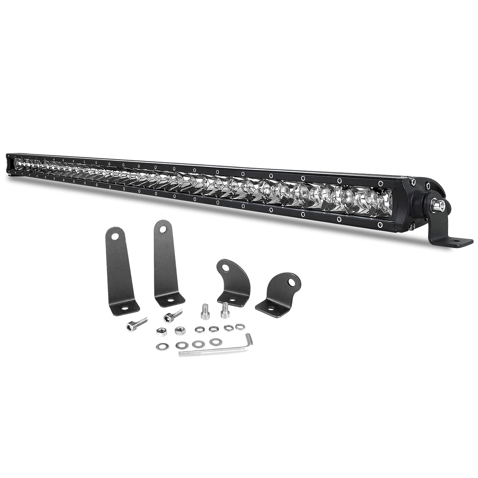 PICAA 38 Zoll 180W LED Lightbar 12V 24V 6000K Weiß Spotlicht LED Lichtbalken Arbeitsscheinwerfer Bar Wasserdicht für Auto Offroad 4x4 LKW Traktor ATV SUV von PICAA