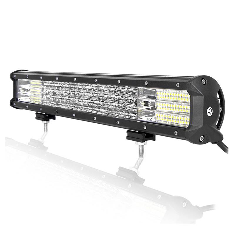 PICAA LED Lichtleiste 9D Vier Reihen Led Arbeitsscheinwerfer Bar 20 Zoll 52CM 510W Led Lichtbalken 12V Spot Flutlicht Kombination LED Arbeit Licht Bar für SUV Offroad ATV UTV 4x4 Auto von PICAA