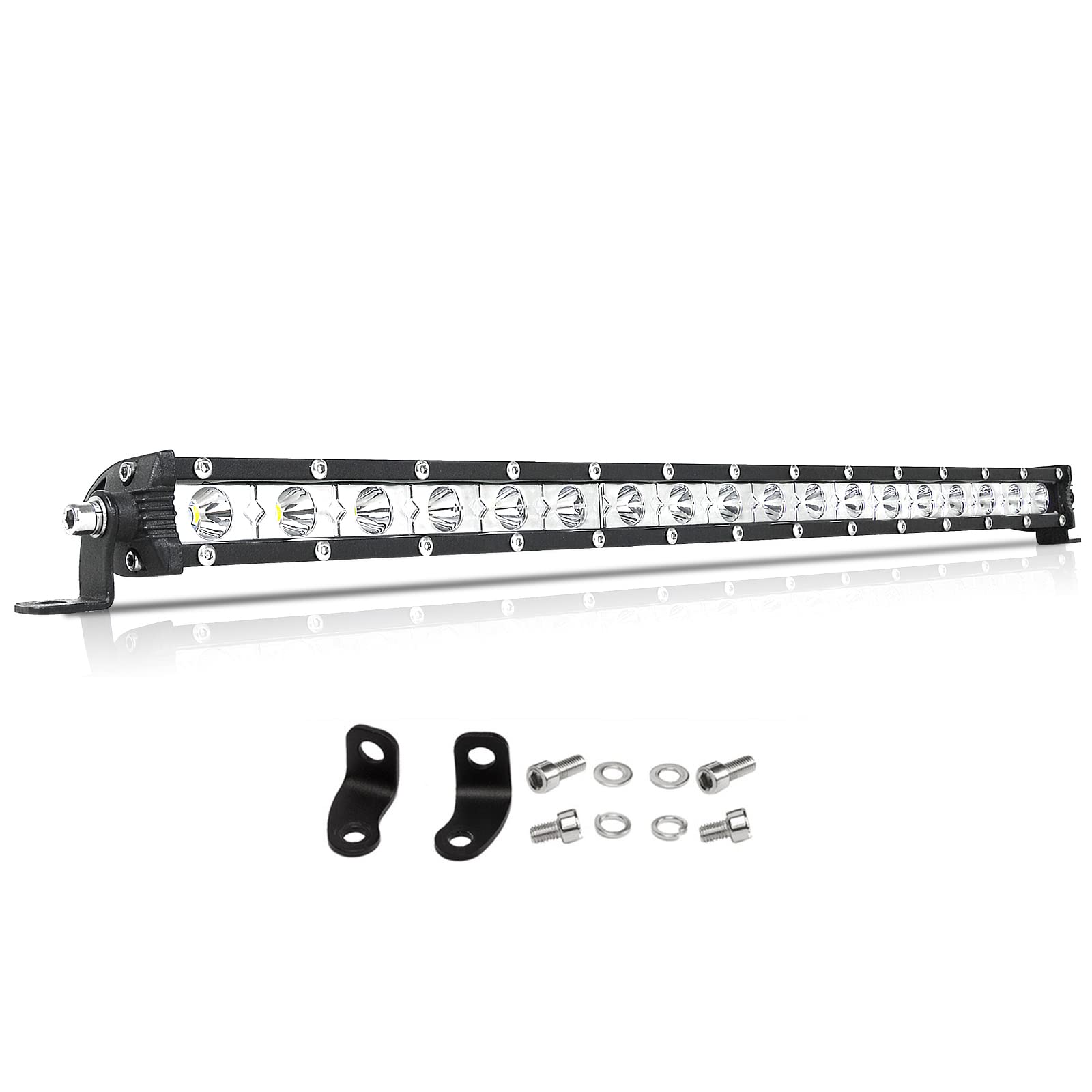 PICAA Led Arbeitsscheinwerfer 20 Zoll 53.5CM 90W einzelne Reihe Led Lichtbalken 12V Slim Led Zusatzscheinwerfer Bar Spot LED Arbeit Licht Bar für SUV Offroad ATV UTV Traktor 4x4 Auto PICAA Led Arbeitsscheinwerfer 20 Zoll 53.5CM 90W einzelne Reihe Led Lichtbalken 12V Slim Led Zusatzscheinwerfer Bar Spot LED Arbeit Licht Bar für SUV Offroad ATV UTV Traktor 4x4 Auto von PICAA