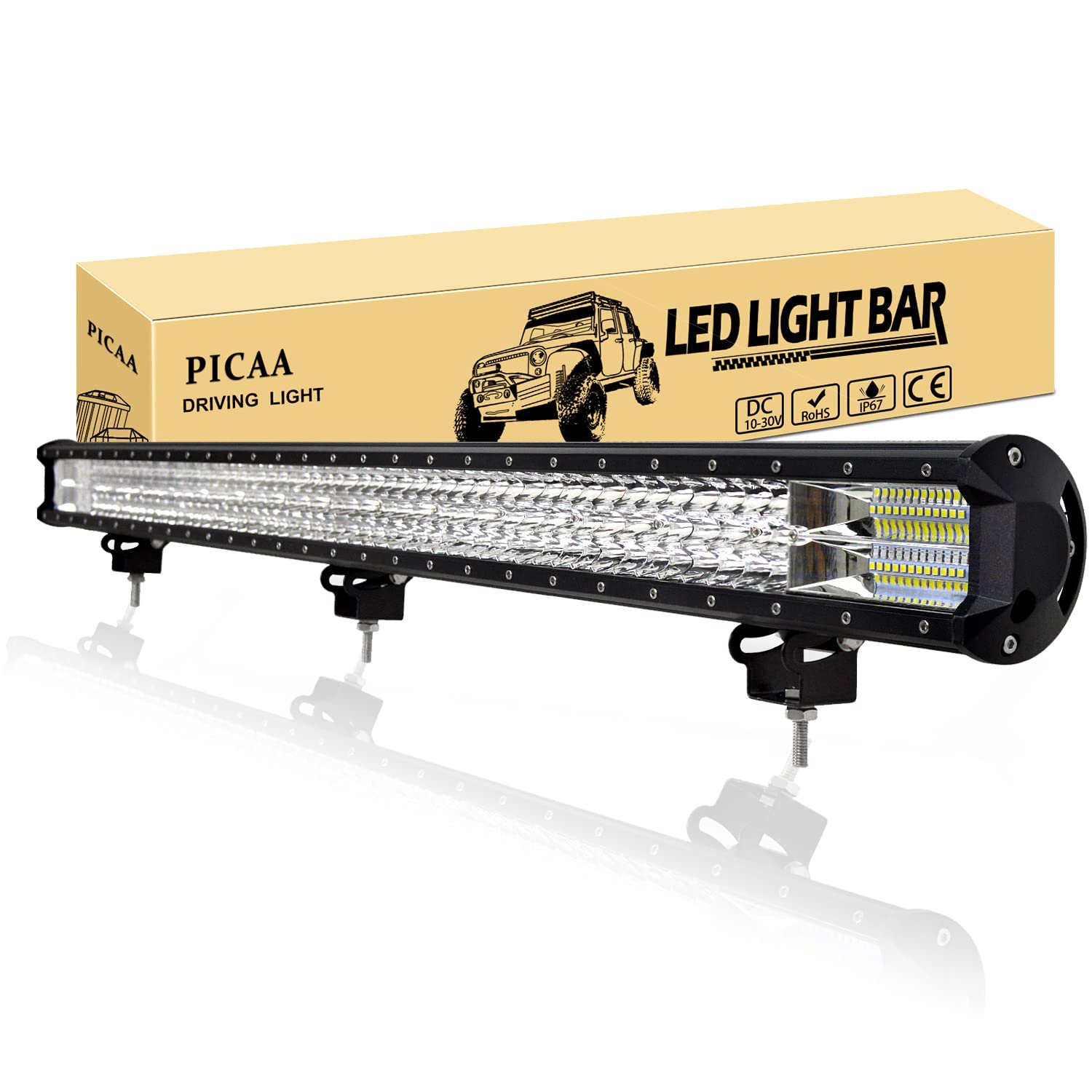PICAA LED Arbeitsscheinwerfer 45 Zoll 114CM 612W Lichtbalken 12V 24V 6000K Zusatzscheinwerfer Bar Spot Flutlicht Kombination Arbeit Licht für SUV Offroad ATV UTV Traktor 4x4 Auto PICAA LED Arbeitsscheinwerfer 45 Zoll 114CM 612W Lichtbalken 12V 24V 6000K Zusatzscheinwerfer Bar Spot Flutlicht Kombination Arbeit Licht für SUV Offroad ATV UTV Traktor 4x4 Auto von PICAA