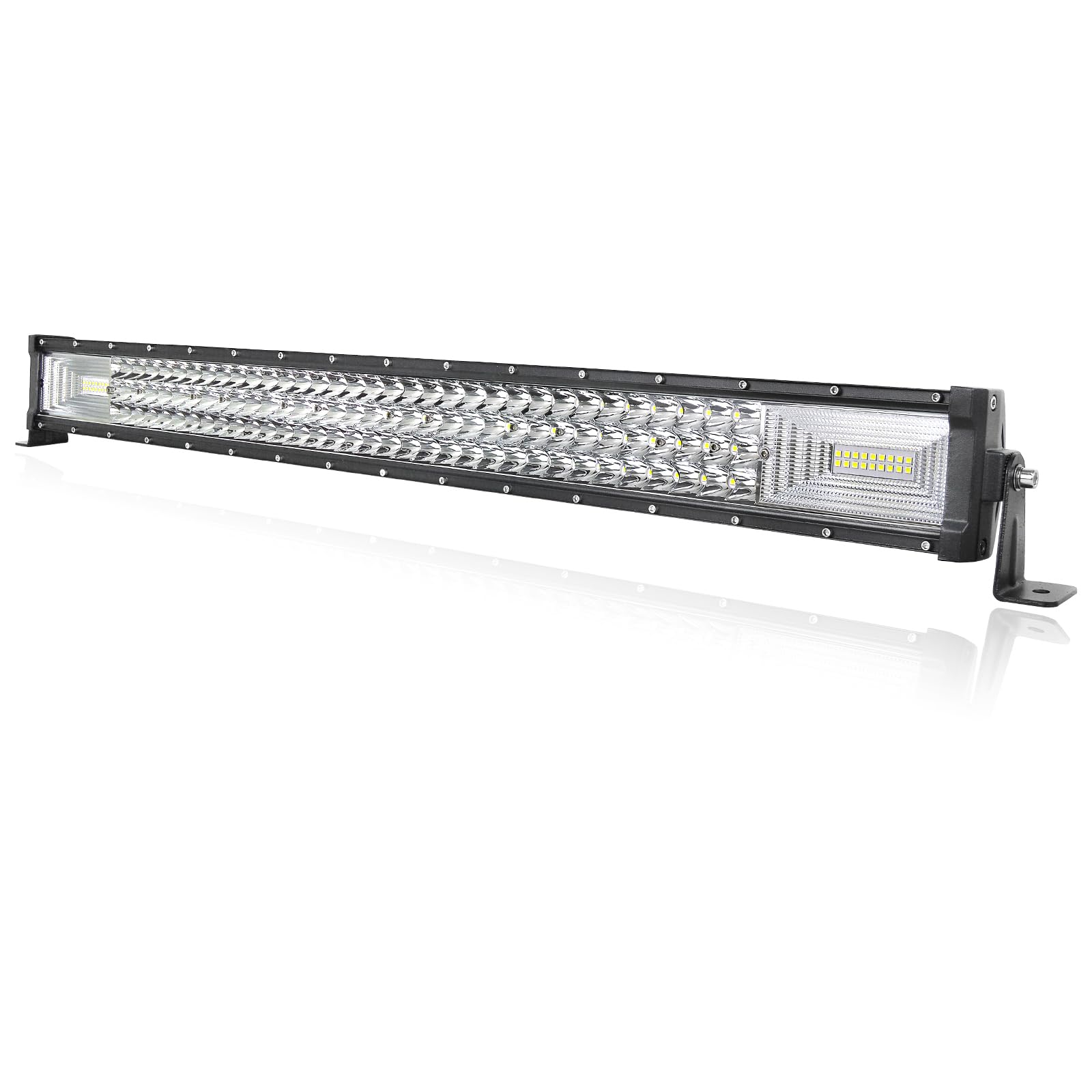 PICAA 32 Zoll 405W 3 Rows LED Lightbar Auto 12V 24V Led Lichtbalken Arbeitsscheinwerfer Bar 6000K Weiß Wasserdicht für Offroad LKW 4WD 4x4 SUV KFZ UTE ATV PICAA 32 Zoll 405W 3 Rows LED Lightbar Auto 12V 24V Led Lichtbalken Arbeitsscheinwerfer Bar 6000K Weiß Wasserdicht für Offroad LKW 4WD 4x4 SUV KFZ UTE ATV von PICAA