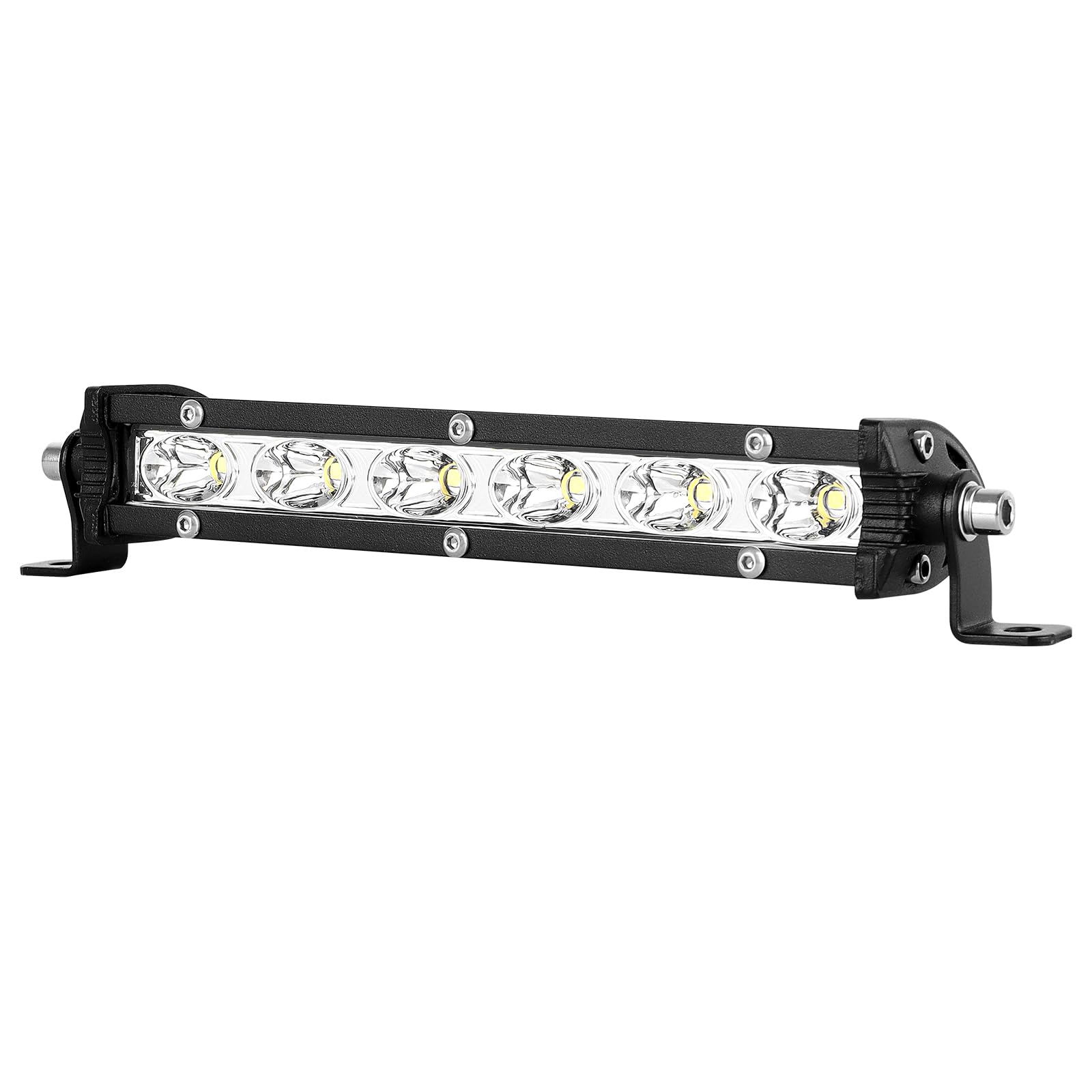 PICAA Super Schlank 7 Zoll 30W LED Lightbar Spotlicht Lichtbalken Arbeitsscheinwerfer 12V 24V 6000K Weiß Wasserdicht für Auto Offroad 4X4 ATV SUV KFZ PICAA Super Schlank 7 Zoll 30W LED Lightbar Spotlicht Lichtbalken Arbeitsscheinwerfer 12V 24V 6000K Weiß Wasserdicht für Auto Offroad 4X4 ATV SUV KFZ von PICAA