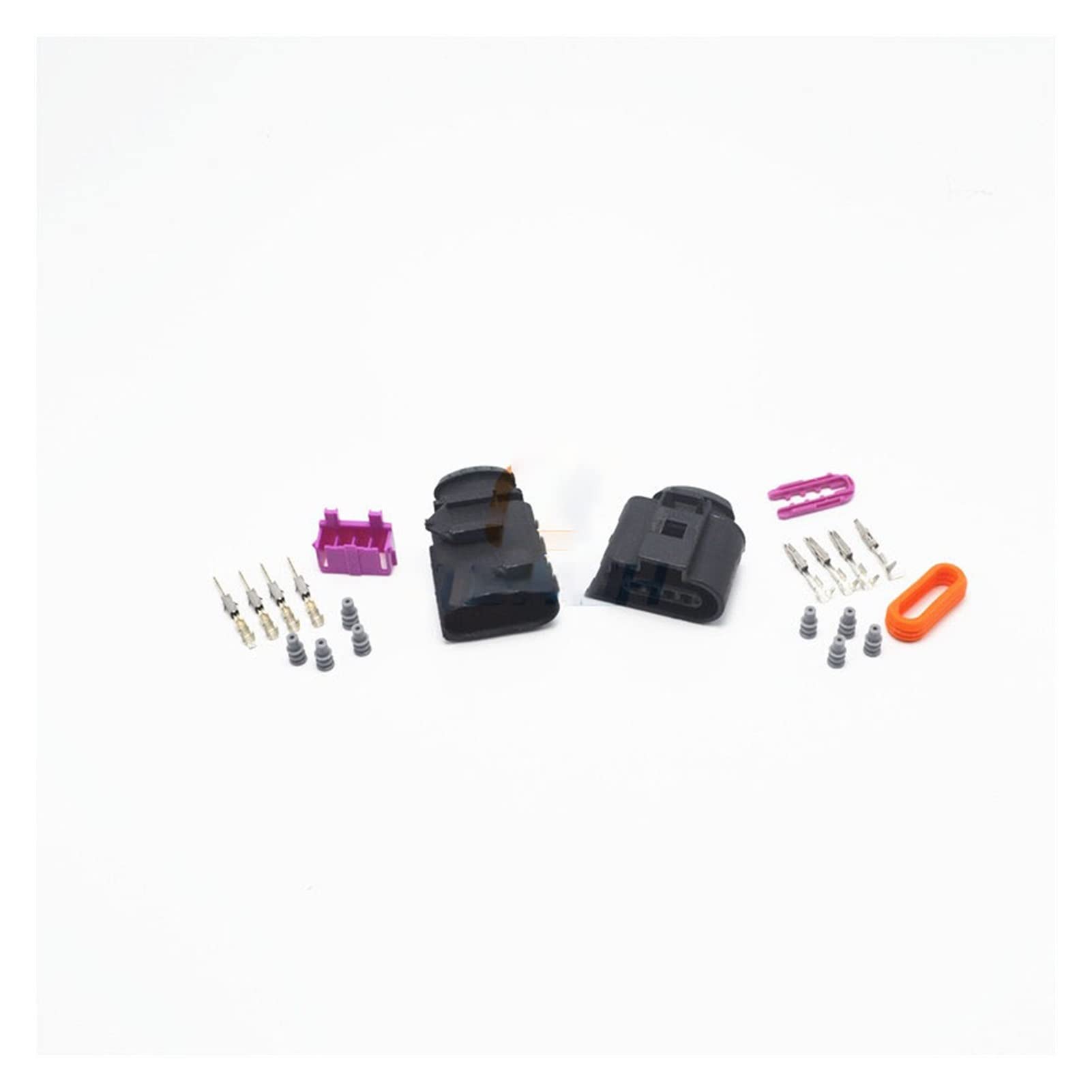 Hengliang Store 1 Satz 4 Pin Way 1.5mm Auto Temp wasserdichter elektrischer Drahtverbinder Fit Fit Compatible .. Auto Truck 1J0973804 1J0973704(Male and Female) von PIKETU