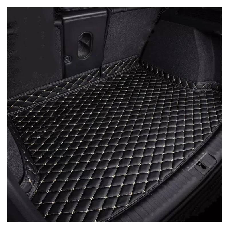 Kofferraummatte Hohe Rand Design Kofferraum Matte Für Mercedes Für Benz Für GLE Klasse 5-Sitz Für W167 V167 350 450 580 2020-2024 Kofferraumwanne (Farbe : Schwarzbeige) von PINNKL