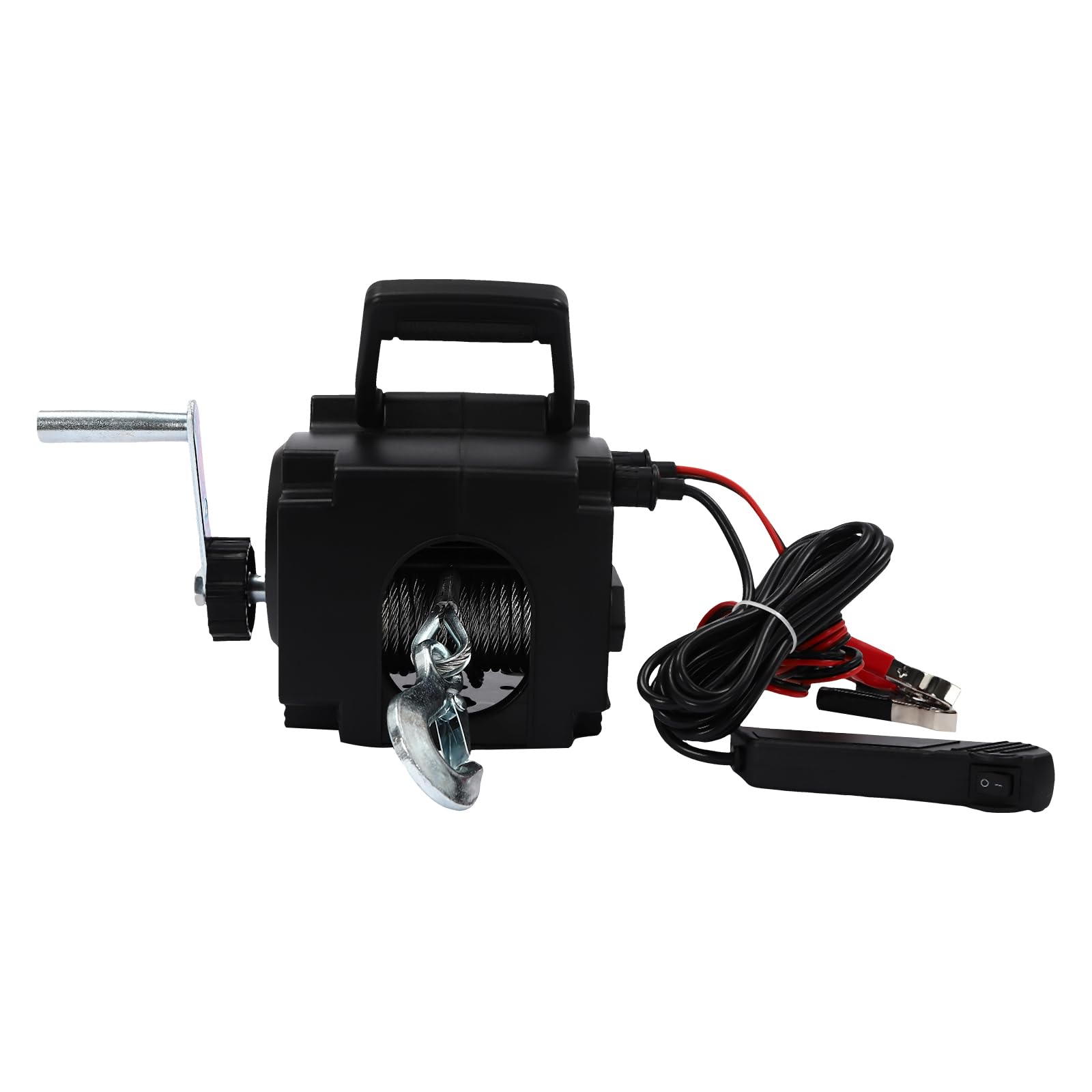 Elektrische Seilwinde, 12V 300W Hochleistungs-Seilzug Winden mit Handkurbel, Seilwinde Elektrisch Seilzug Elektrisch Elektrische Seilwinde, 12V 300W Hochleistungs-Seilzug Winden mit Handkurbel, Seilwinde Elektrisch Seilzug Elektrisch von PINYELIN