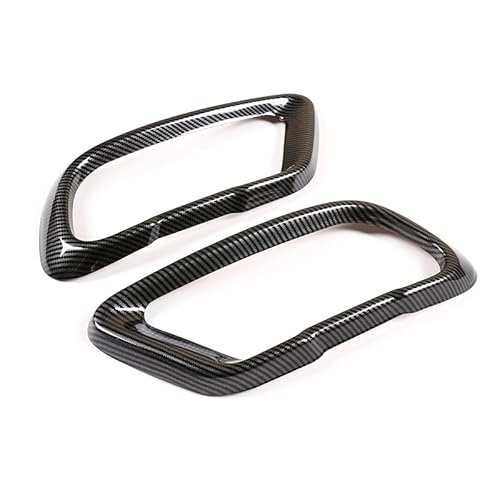 Auspuff Endrohr Schalldämpfer Trim Geeignet für B@M@W X5 G05 X7 G07 2019-2024,Auto Quad Endrohr Rahmen Endrohrverkleidungs,2-teiliger Edelstahl Auspuffblende Blenden (Glänzendes Schwarz) von PIUGILH