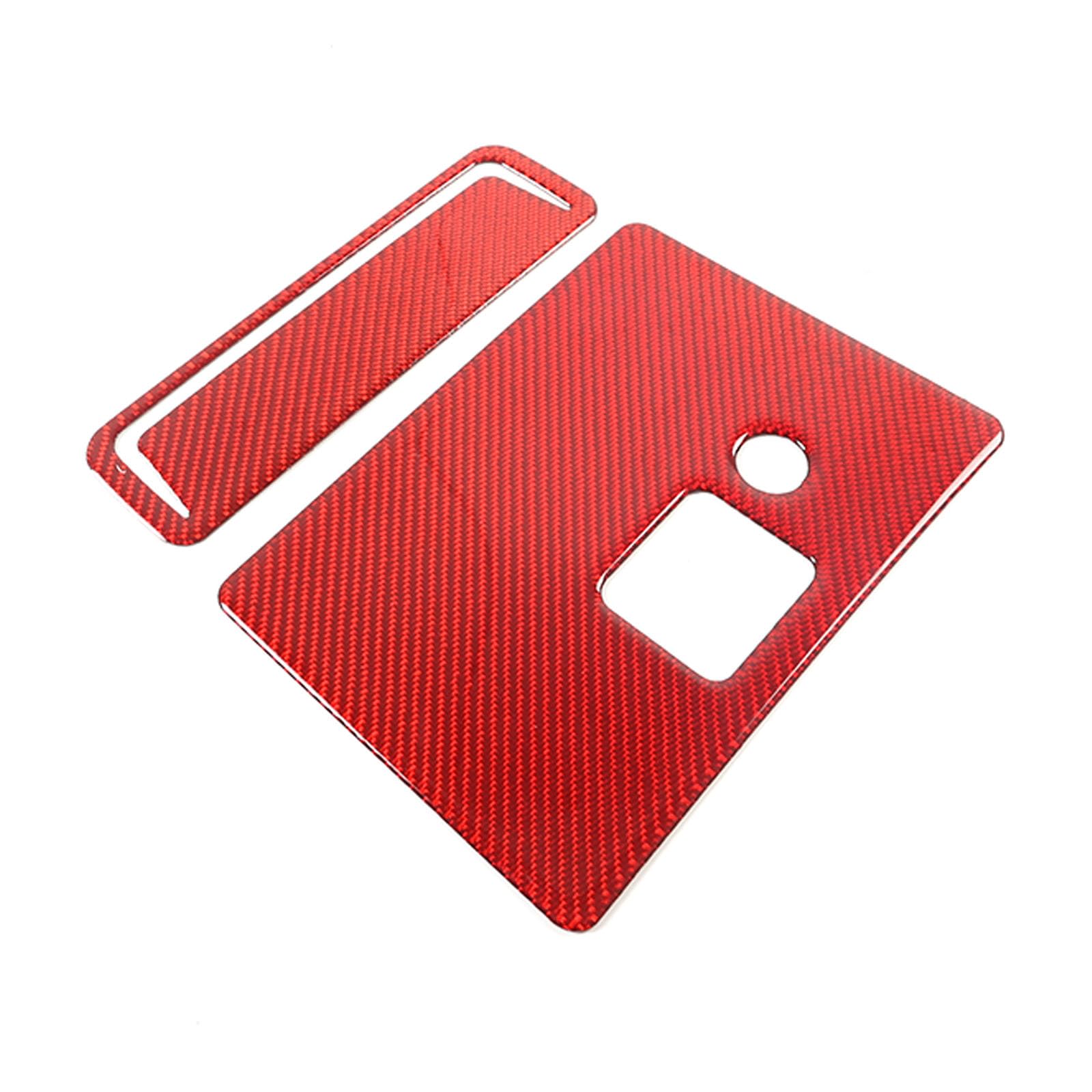 PIUGILH Aufkleber für die hintere Ablagefachverkleidung der Zentralverriegelung Geeignet für Mazda MX-5 2016-2024,Mittelkonsole hinteren Aufbewahrungskasten Panel Cover (Rot) von PIUGILH
