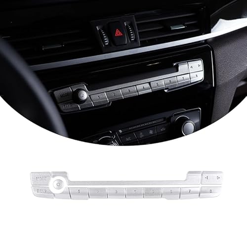 PIUGILH Auto Mittelkonsole Button Cover Trim Decor Dekoration Geeignet für BMW X1/X2 2016-2021,Zentrale Steuerung Digital Button Aufkleber Auto Styling Automotive Interior Zubehör PIUGILH Auto Mittelkonsole Button Cover Trim Decor Dekoration Geeignet für BMW X1/X2 2016-2021,Zentrale Steuerung Digital Button Aufkleber Auto Styling Automotive Interior Zubehör von PIUGILH