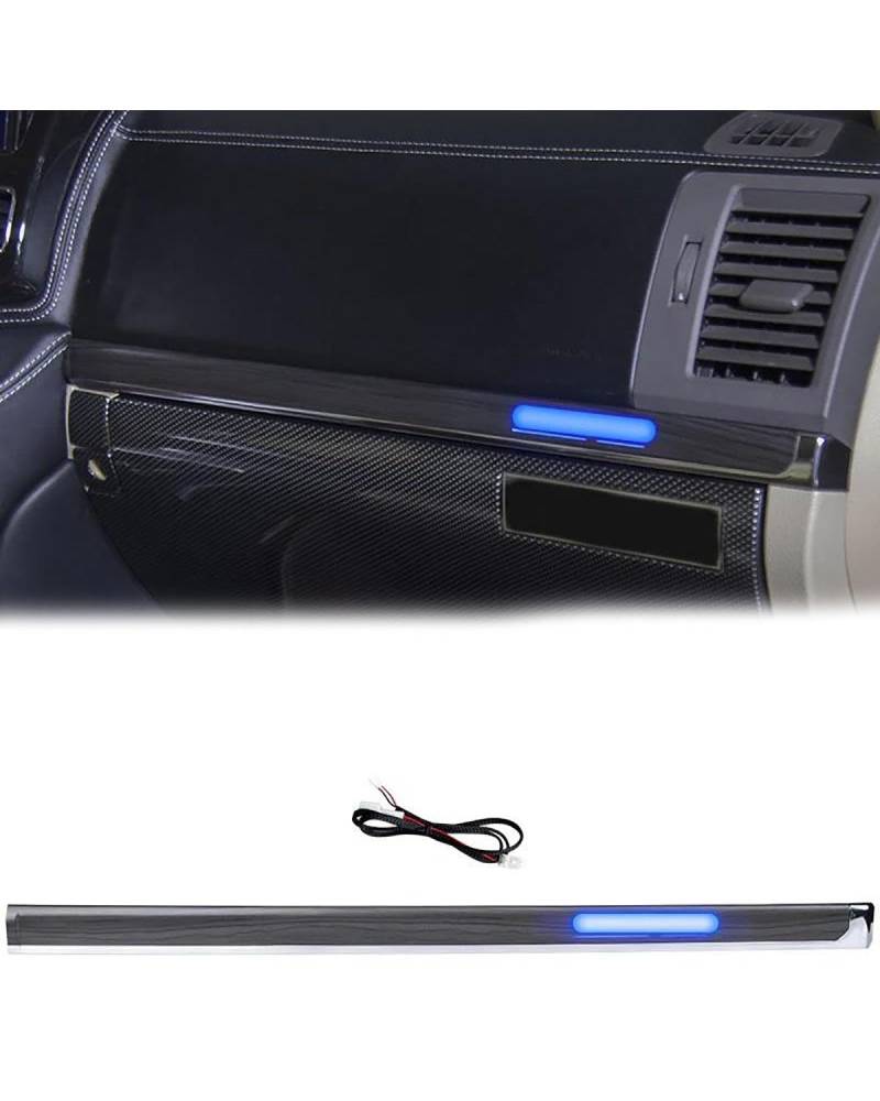 Navigation Panel Frame 2008-2021 für Toyota Für Land Cruiser200 Zentrale Steuerung Trim Modifizierte LC200 Ambiente Licht 70 Th Anniversary Dekoration Zubehör Decoration Panel Trim Accessories(Peach B von PJJUHS