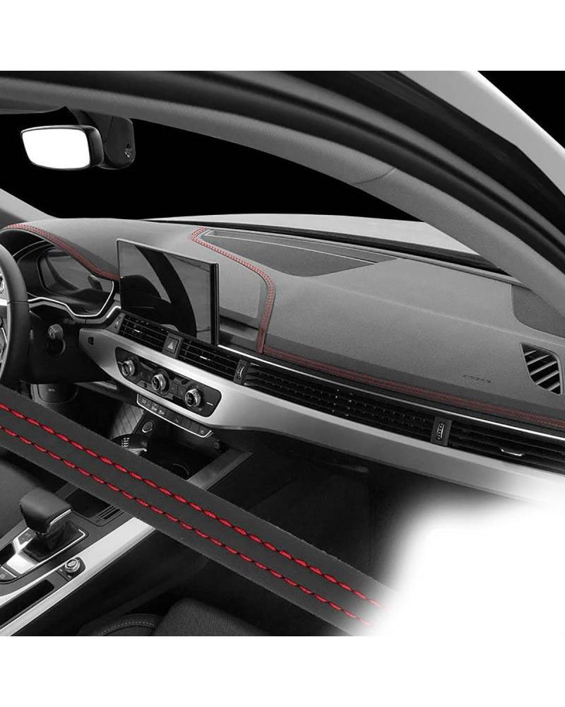 Navigation Panel Frame Auto selbstklebende Zierleiste Auto Innenraum Armaturenbrett Synthetisches Material Dekoration Linie DIY Zopf Streifen Auto Stil Dekoration Decoration Panel Trim Accessories(Red von PJJUHS