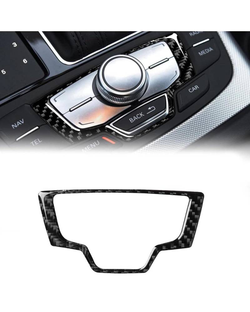 Navigation Panel Frame Für A6 S6 C7 Für A7 S7 4G8 Medienknopf Knopf Panel Abdeckung Trim Aufkleber Aufkleber Innenausstattung Accesorios para EL Coche Kohlefaser Decoration Panel Trim Accessories von PJJUHS