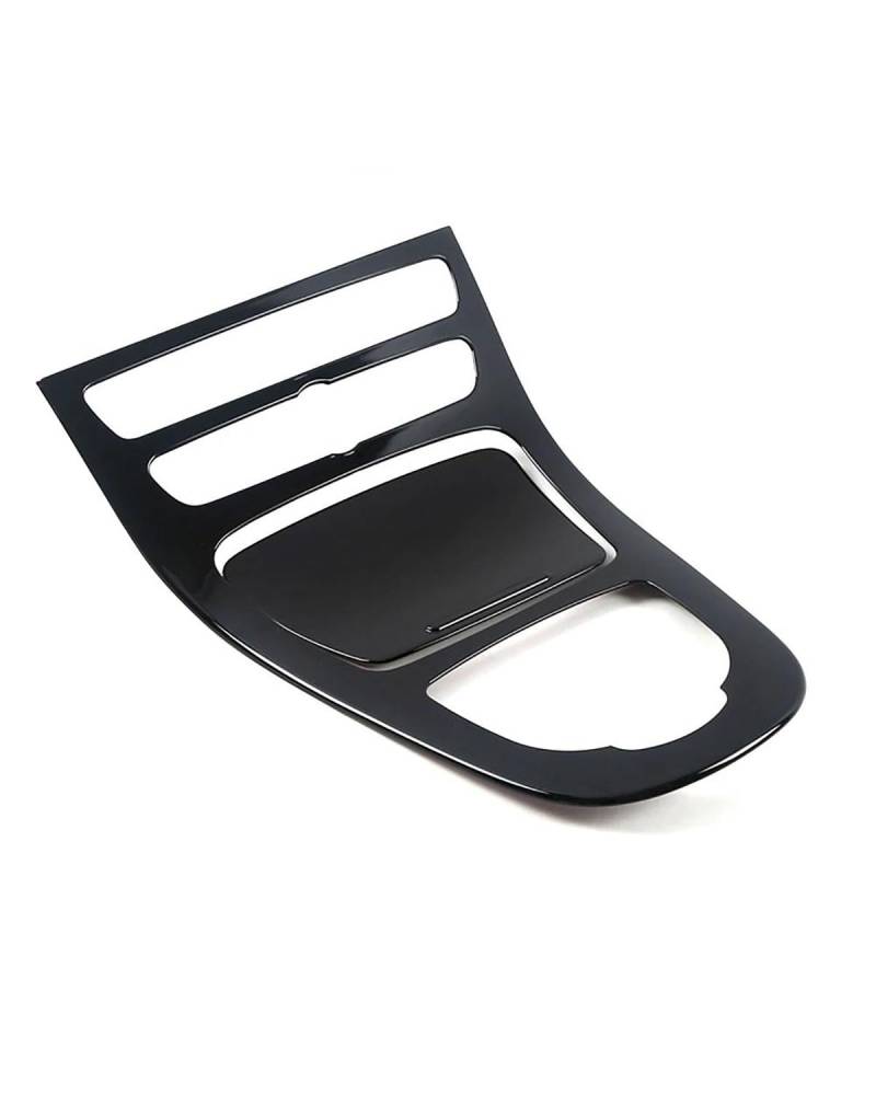 Navigation Panel Frame Für Benz Für E-Klasse W213 E200 E300 E350 2016 2017 2018 Auto Mittelkonsole Getränkehalter Getriebe Panel Rahmenabdeckung Zieraufkleber Decoration Panel Trim Accessories(Black) von PJJUHS