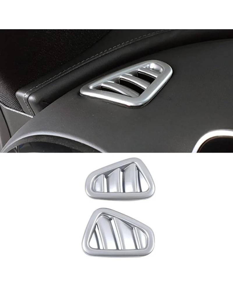 Navigation Panel Frame Für Benz für C-Klasse W206 2022 2023 C200 C220 C260 C300 Auto-Innenraumteil Re-Rahmenabdeckung Verkleidung Dekorieren Silberaufkleber Decoration Panel Trim Accessories(Style C L von PJJUHS