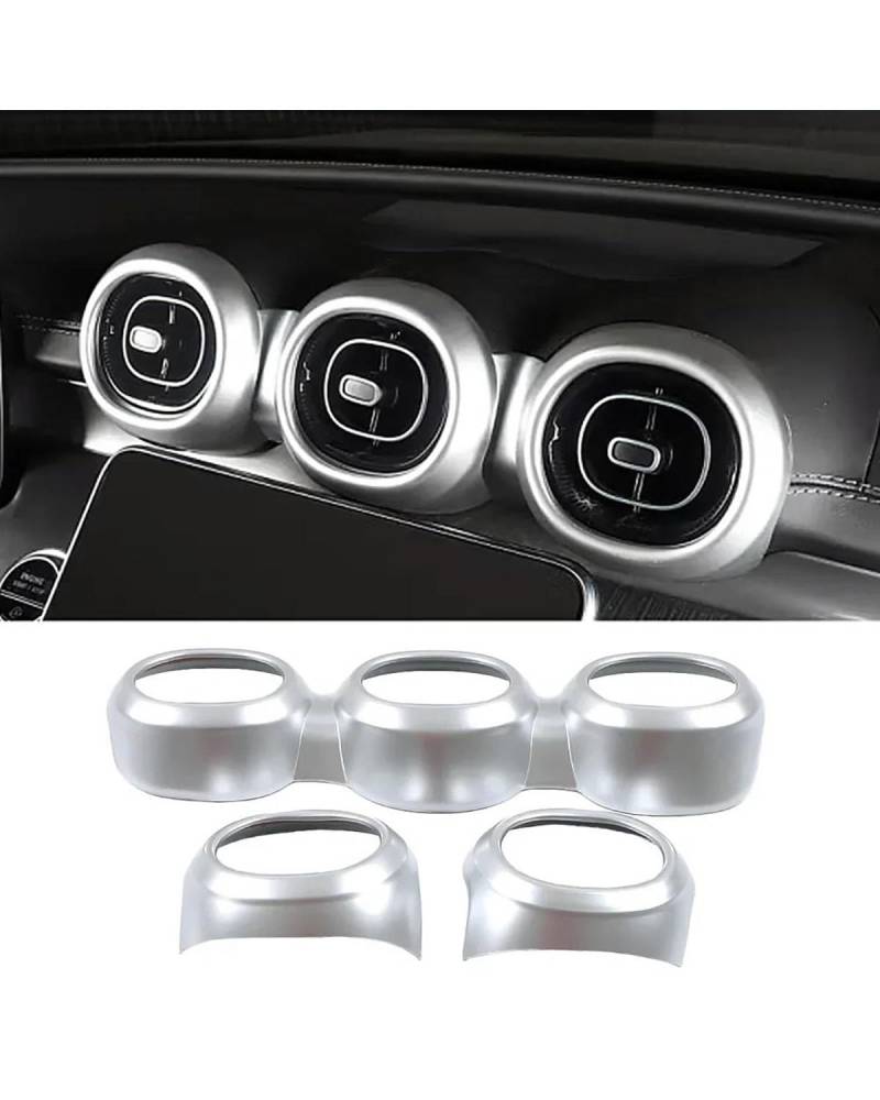 Navigation Panel Frame Für Benz für C-Klasse W206 2022 2023 C200 C220 C260 C300 Auto-Innenraumteil Re-Rahmenabdeckung Verkleidung Dekorieren Silberaufkleber Decoration Panel Trim Accessories(Style H) von PJJUHS