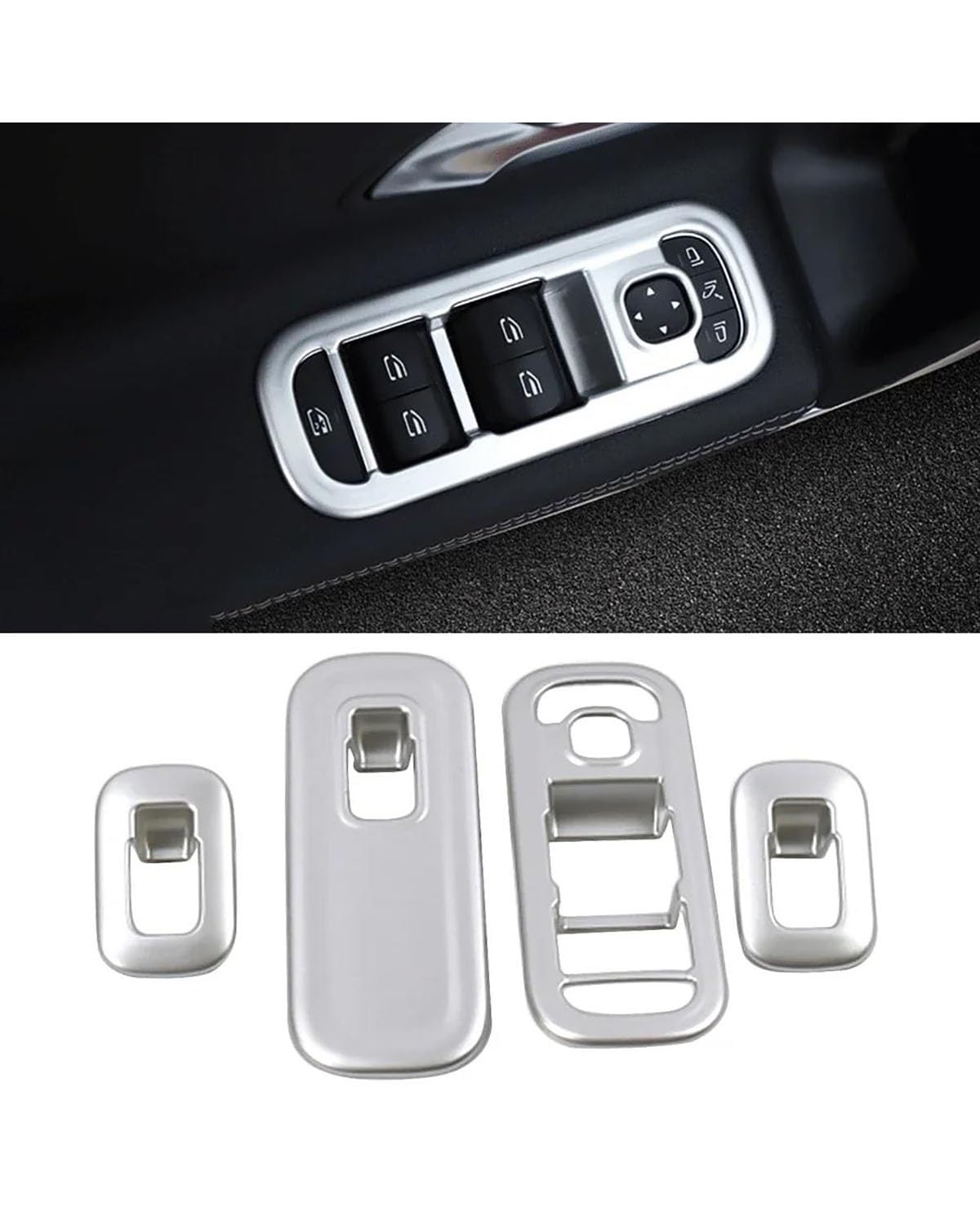 Navigation Panel Frame Für Benz für eine Klasse 2019 UP W177 V177 A180 A200 A250 Auto Center Console Switch AC Air Outlet Vent Rahmenabdeckung Re TrimModel Decoration Panel Trim Accessories(Style C LH von PJJUHS