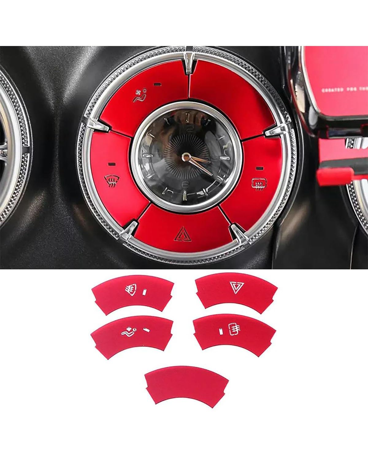 Navigation Panel Frame Für GWM Tank 300 2022 2023 Center Console Dashboard Klimaanlage Schalter Abdeckung Trim ESS Taste Aluminium Legierung Kappe Aufkleber Decoration Panel Trim Accessories(Style A R Navigation Panel Frame Für GWM Tank 300 2022 2023 Center Console Dashboard Klimaanlage Schalter Abdeckung Trim ESS Taste Aluminium Legierung Kappe Aufkleber Decoration Panel Trim Accessories(Style A R von PJJUHS