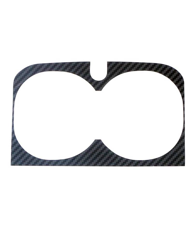 Navigation Panel Frame Für GWM Tank 300 2022 2023 Mittelkonsole Schalthebel Kaffeetassenhalter Rahmenabdeckung Verkleidung Innenausstattung Schwarz Carbon Dekor Decoration Panel Trim Accessories(Carbo von PJJUHS
