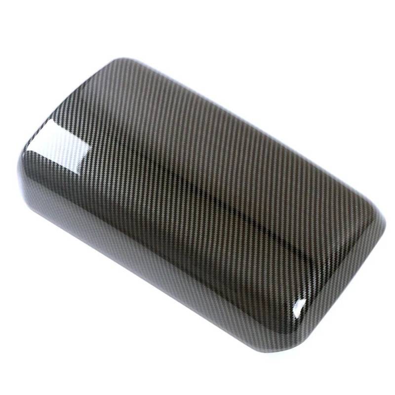 Navigation Panel Frame Für GWM Tank 300 2022 2023 RHD LHD Mittelkonsole Armlehne Box Kappe Schwarze Abdeckung Verkleidung Innenzubehör Carbon Dekor Anti Scratch Decoration Panel Trim Accessories(Carbo von PJJUHS