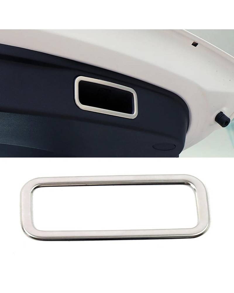 Navigation Panel Frame Für Haval F7 F7X 2018-2021 Auto Heckklappe Kofferraum Türgriff Schüssel Rahmenverkleidung Edelstahl Heckteil Haube Dekorativer Aufkleber Decoration Panel Trim Accessories(Silver von PJJUHS