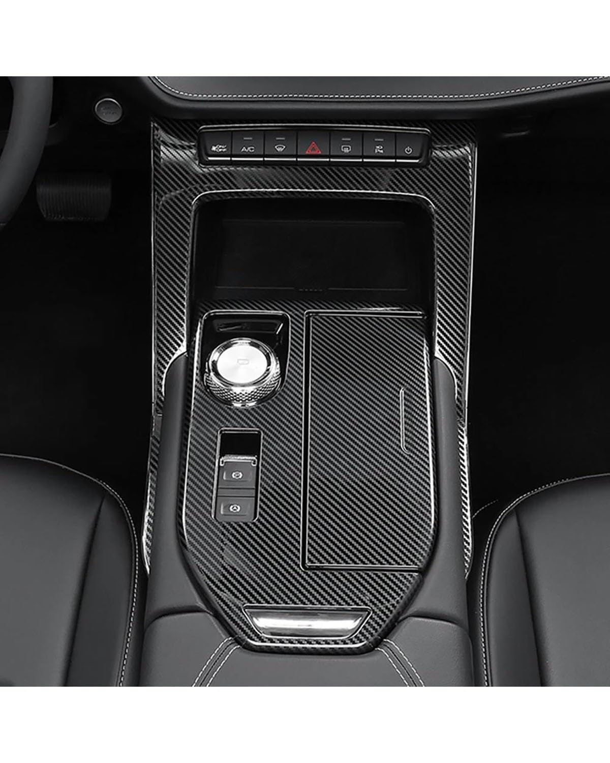 Navigation Panel Frame Für Haval H6 3. Generation 2021 2022 Mittelkonsole Schalthebel Getriebe Panel Rahmenverkleidung Edelstahl Aufkleber Farbwechsel Abdeckung Decoration Panel Trim Accessories(Carbo von PJJUHS