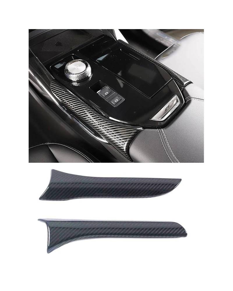 Navigation Panel Frame Für Haval H6 3. Generation 2021-2024 Auto Center Control Getriebe Shift Getriebe Panel Rahmen Abdeckung Aufkleber Dekoration Trim Innen Re Decoration Panel Trim Accessories(Carb von PJJUHS
