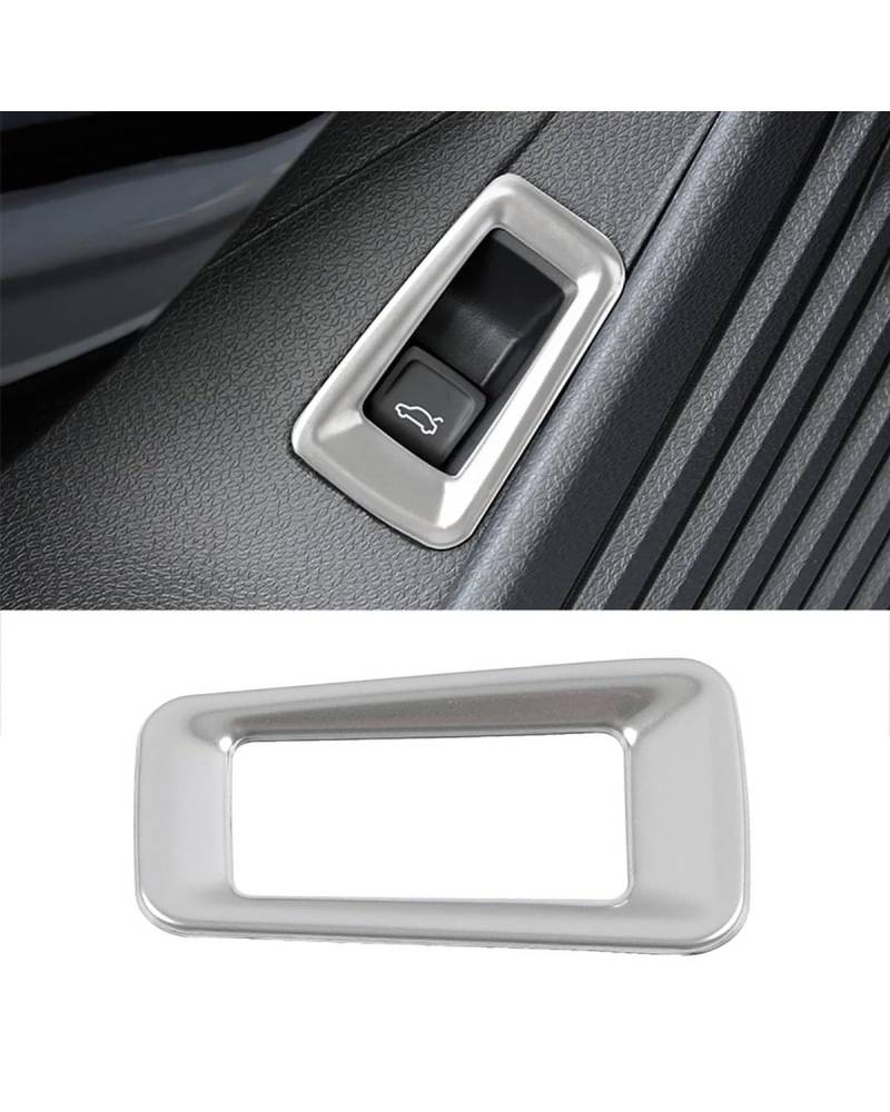 Navigation Panel Frame Für ID.4 ID4 2021 2022 2023 Auto Heckklappe Kofferraum Tür öffnen Schalter Knopf Rahmenabdeckung Verkleidung Pailletten Styling Aufkleber Decoration Panel Trim Accessories(Matte von PJJUHS
