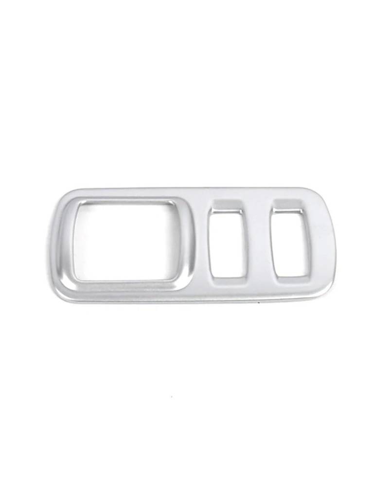 Navigation Panel Frame Für Kadjar 2015-2019 Scheinwerferschalter-Knopf Dekorationsabdeckung Verkleidung Carbon Fiber Silber bedrucktes Interieur-Styling Decoration Panel Trim Accessories(Carbon Fiber von PJJUHS