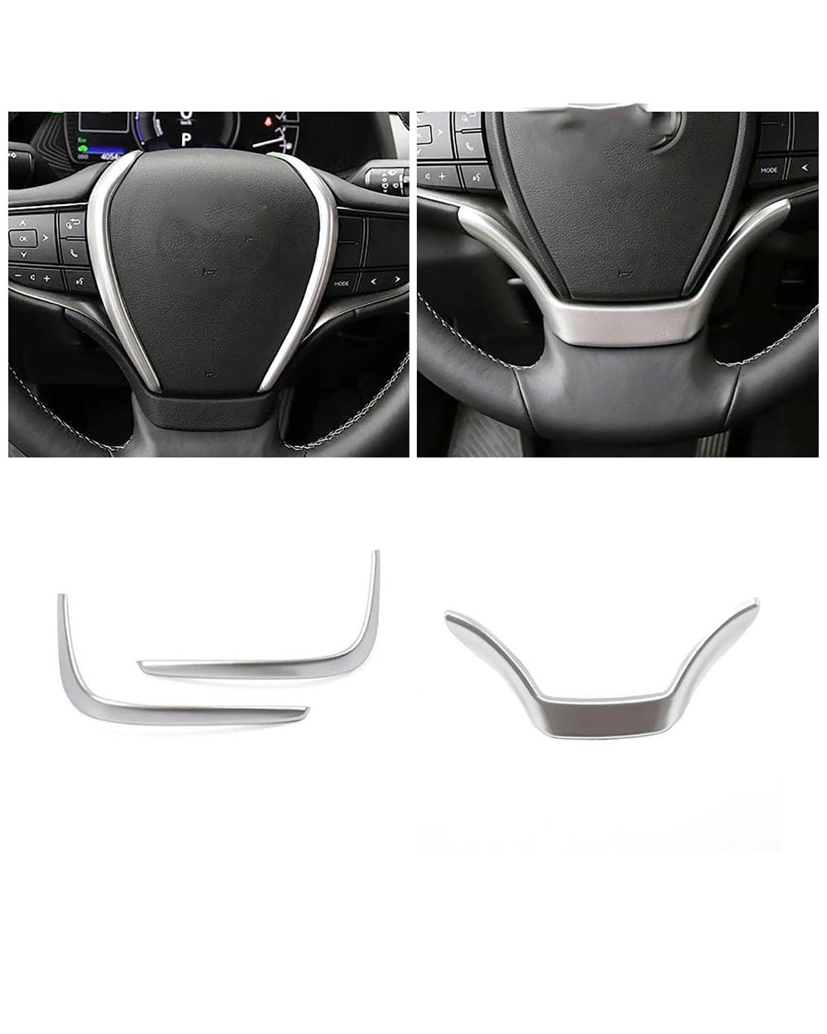 Navigation Panel Frame Für Lexus UX UX200 UX250 2018-2022 Autoinnenraum Zentralsteuerung Modifizieren Rahmenabdeckung Verkleidung für Außenstyling Mattsilber Re Decoration Panel Trim Accessories(Style von PJJUHS