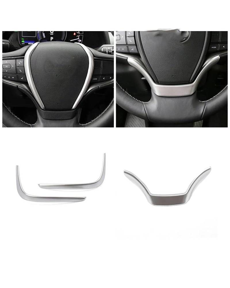 Navigation Panel Frame Für Lexus UX UX200 UX250 2018-2022 Autoinnenraum Zentralsteuerung Modifizieren Rahmenabdeckung Verkleidung für Außenstyling Mattsilber Re Decoration Panel Trim Accessories(Style von PJJUHS