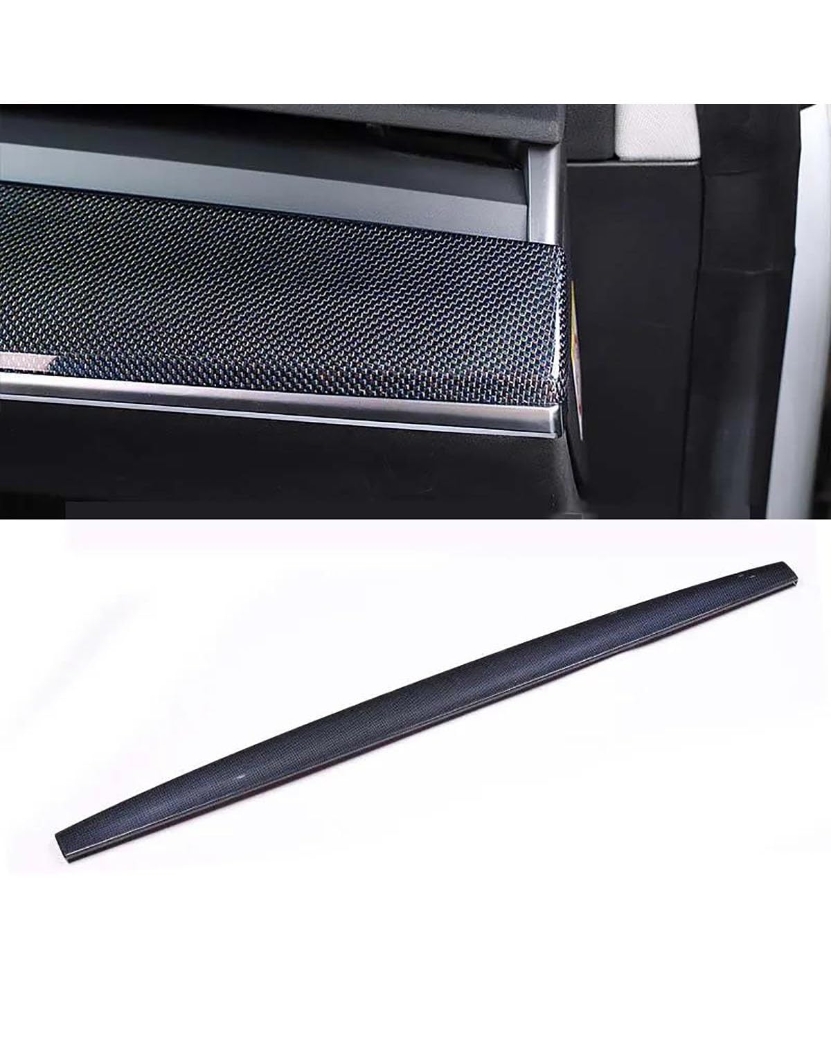 Navigation Panel Frame Für Modell 3 2021 Real Carbon Fiber Center Console Instrumentenverkleidung Für Modell Y Zubehör Model3 2022 Armaturenbrettabdeckung Decoration Panel Trim Accessories(Blue) von PJJUHS