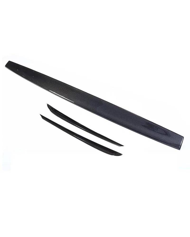 Navigation Panel Frame Für Modell 3 2021 Real Carbon Fiber Center Console Instrumentenverkleidung Für Modell Y Zubehör Model3 2022 Armaturenbrettabdeckung Decoration Panel Trim Accessories(Glossy kit) von PJJUHS