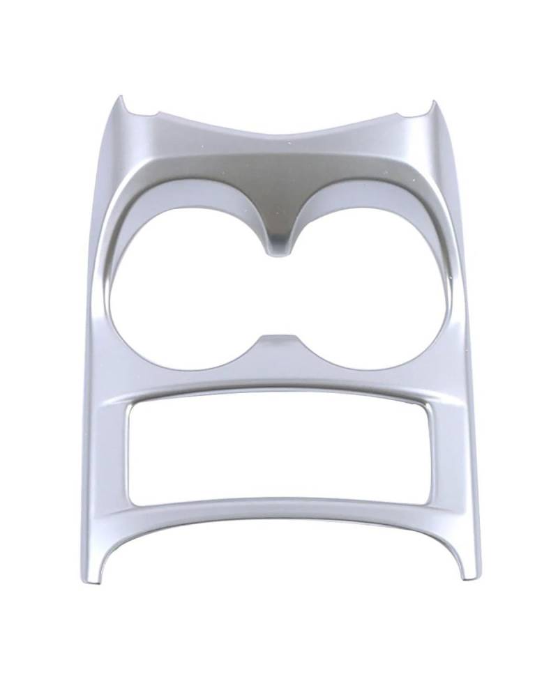 Navigation Panel Frame Für Qashqai J11 2014 2020 Auto Mittelkonsole Schalthebel Panel Wasserbecherhalter Rahmenabdeckung Zieraufkleber Anti-Kratzer Decoration Panel Trim Accessories(A Matte Silver) von PJJUHS