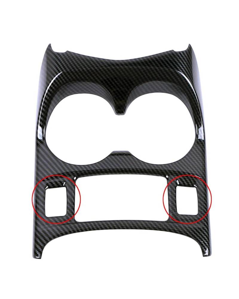 Navigation Panel Frame Für Qashqai J11 2014 2020 Auto Mittelkonsole Schalthebel Panel Wasserbecherhalter Rahmenabdeckung Zieraufkleber Anti-Kratzer Decoration Panel Trim Accessories(B Carbon Fiber Col von PJJUHS