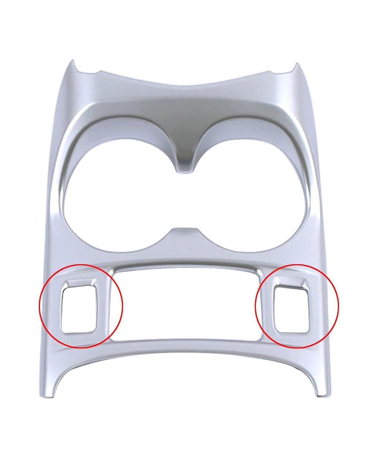 Navigation Panel Frame Für Qashqai J11 2014 2020 Auto Mittelkonsole Schalthebel Panel Wasserbecherhalter Rahmenabdeckung Zieraufkleber Anti-Kratzer Decoration Panel Trim Accessories(B Matte Silver) von PJJUHS