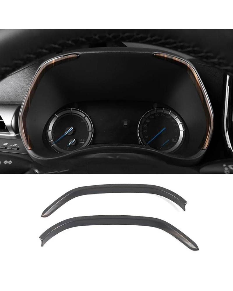 Navigation Panel Frame Für Toyota Für Highlander XU70 2022 Auto Innen Zubehör Leisten Dashboard Meter Instrument Panel Rahmen Trim Re Aufkleber Decoration Panel Trim Accessories(Wood Grain Color) von PJJUHS