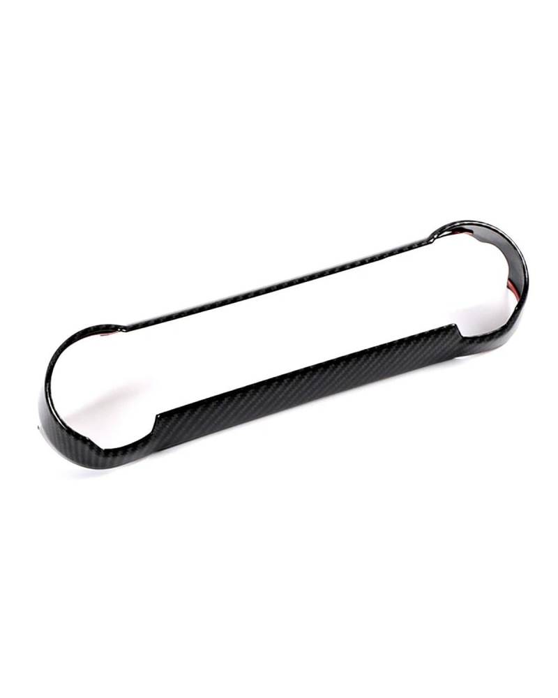 Navigation Panel Frame Für Toyota Für Rav4 2019-2023 Pfirsichholzfarbe Mittelkonsole Klimaanlage AC Schalter Knopf Panel Abdeckung Verkleidung Kohlefaserfarbe Decoration Panel Trim Accessories(Peach W von PJJUHS