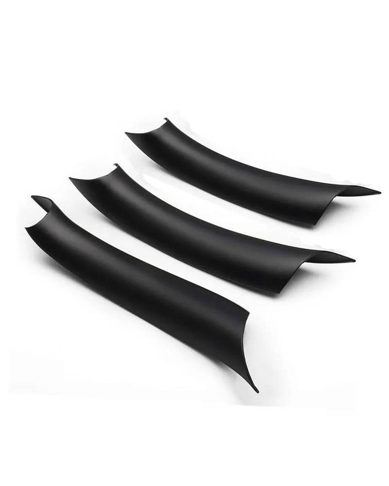 Navigation Panel Frame Für X5 F15 2014-2018 Für X6 F16 2015-2017 2018 Carbonfaser-Look Mattschwarz 3-teilig/Set Innentür-Zuggriff-Zierabdeckung Decoration Panel Trim Accessories(RHD Matte Black) von PJJUHS