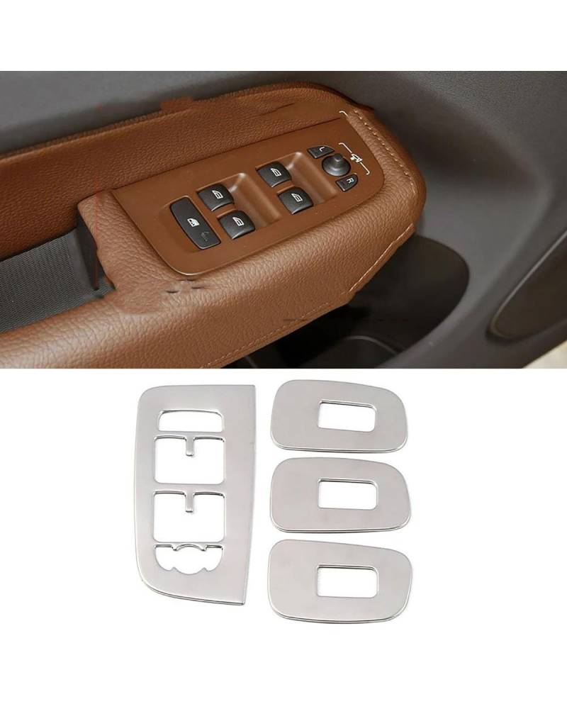 Navigation Panel Frame Für XC60 2018-2022 Auto Center Console Hinten Stamm Lenkrad Scheinwerfer Fensterheber Schalter Panel Dach haken Rahmen Trim Decoration Panel Trim Accessories(Style C LHD Model) von PJJUHS