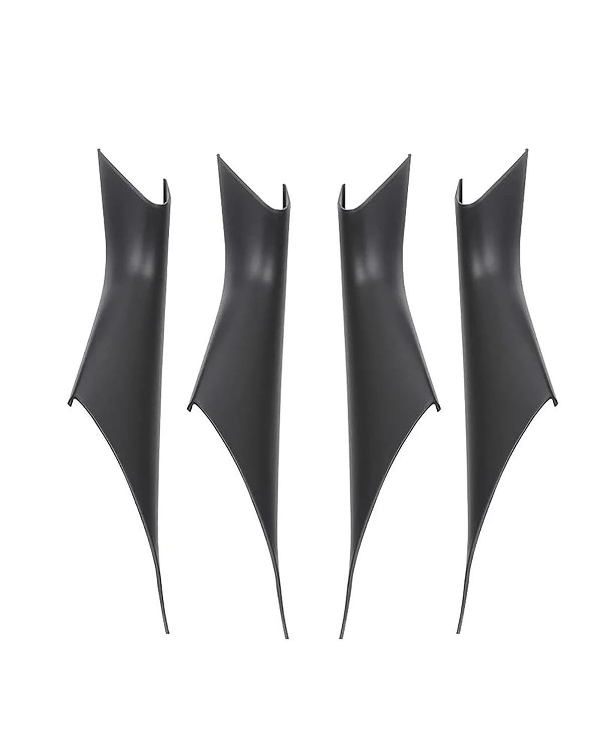 PJJUHS Navigation Panel Frame Für 5er G30 G38 2018-2023 Mattschwarze Carbonfaser-Optik 2-TLG./4-TLG. Innentür-Zuggriff-Zierabdeckung Decoration Panel Trim Accessories(4Pcs Matte Black) von PJJUHS