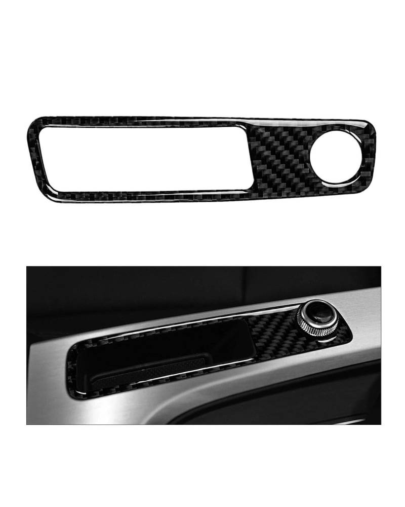 PJJUHS Navigation Panel Frame Für A4 B9 2017 2018 2019 2020 Carbon Fiber Center Console Lautstärkeregelung Panel Cover Trim Autozubehör Innenausstattung Decoration Panel Trim Accessories(Left) von PJJUHS