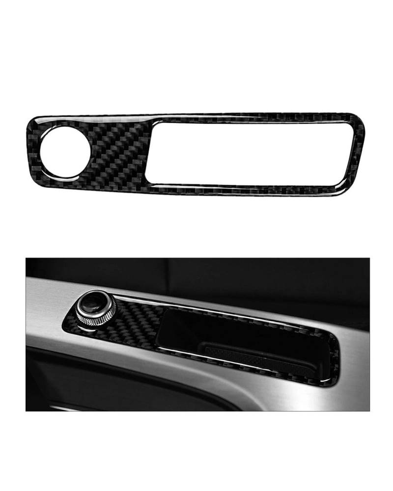 PJJUHS Navigation Panel Frame Für A4 B9 2017 2018 2019 2020 Carbon Fiber Center Console Lautstärkeregelung Panel Cover Trim Autozubehör Innenausstattung Decoration Panel Trim Accessories(Right) von PJJUHS