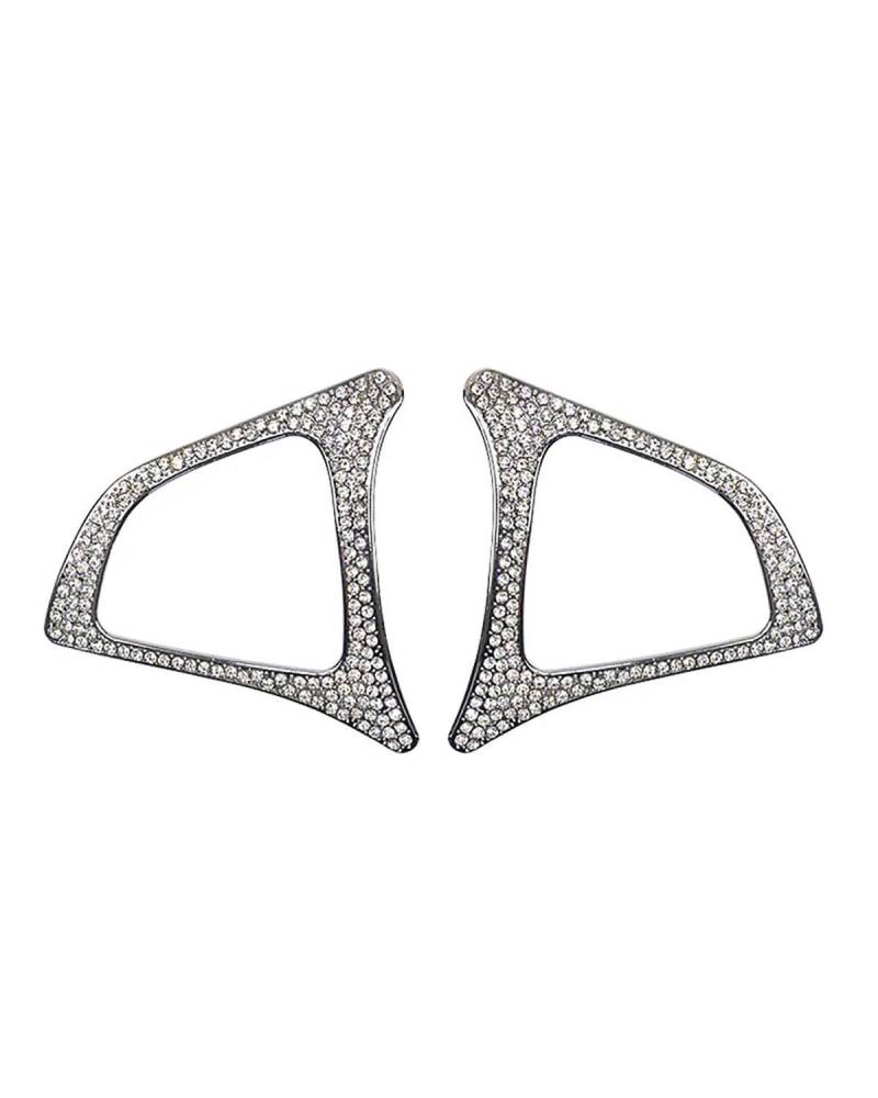 PJJUHS Navigation Panel Frame Für Benz Für C Klasse W205 2015-2018 Lenkrad Taste Schalter Re Kristall Diamant Aufkleber Trim Decoration Panel Trim Accessories von PJJUHS
