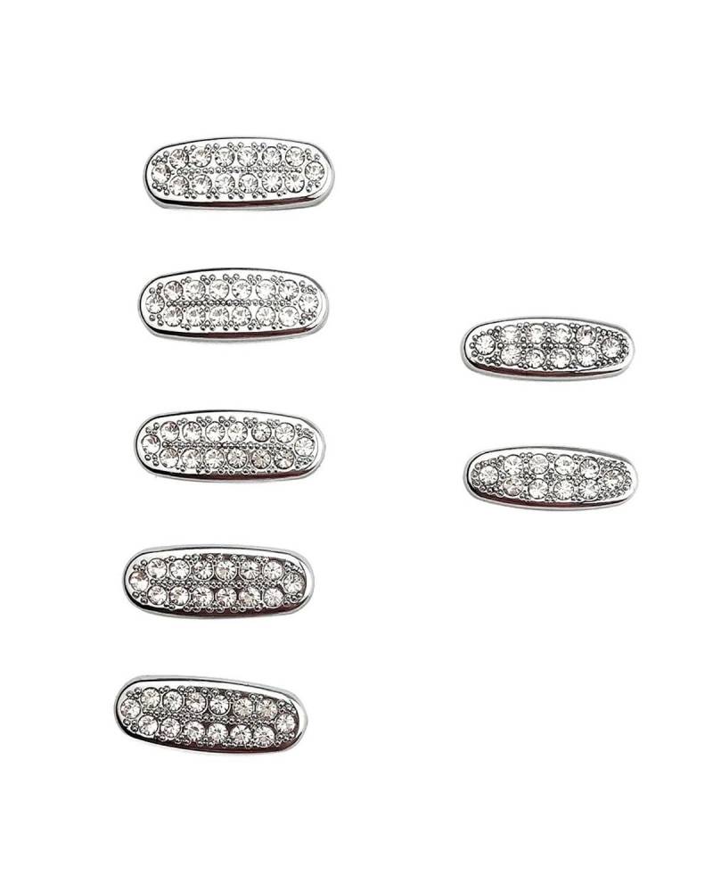 PJJUHS Navigation Panel Frame Für Benz Für CLA Klasse 2020 2021 Klimaanlage AC Vent Outlet Center Einstellen Schalter Taste Kristall Trim Diamant Abdeckung Decoration Panel Trim Accessories von PJJUHS