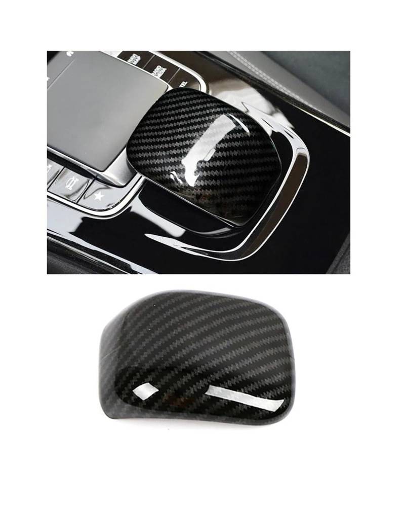 PJJUHS Navigation Panel Frame Für Benz Für CLA Klasse C118 W118 CLA180 CLA200 CLA220 CLA260 Auto Mittelkonsole Teil Carbon Fiber Re Trim Anti Scratch Decoration Panel Trim Accessories(Style C) von PJJUHS