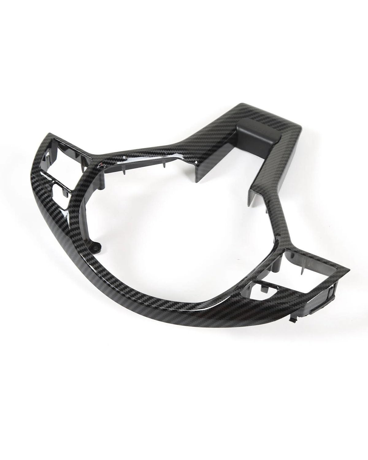 PJJUHS Navigation Panel Frame Für C-Class W204 Lenkrad Aufkleber Aufkleber Lenkrad Trim Abdeckung Scratch Einfach Installieren 0994640013 Decoration Panel Trim Accessories(Carbon Fiber Pattern) von PJJUHS