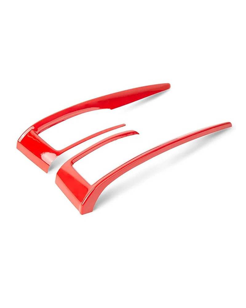 PJJUHS Navigation Panel Frame Für Civic 10. Generation 2016 2017 2018 2019 2020 2021 LHD Aufkleber 2 Stück Front Schalthebel Panel Rahmenverkleidung Zubehör Rot Decoration Panel Trim Accessories von PJJUHS