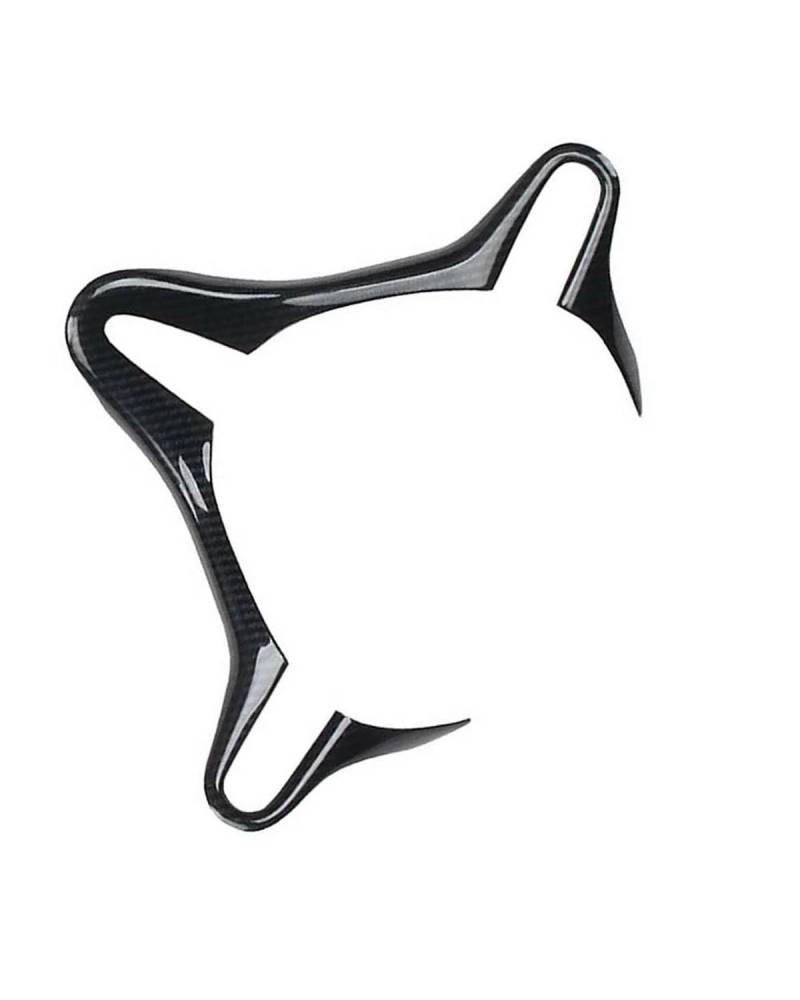 PJJUHS Navigation Panel Frame Für Civic 8. 2006-2011 Auto-Innenausstattung, 1 Stück Schwarze Carbonfaser-Lenkradkern-Innenaufkleber-Abdeckungsverkleidung Decoration Panel Trim Accessories von PJJUHS