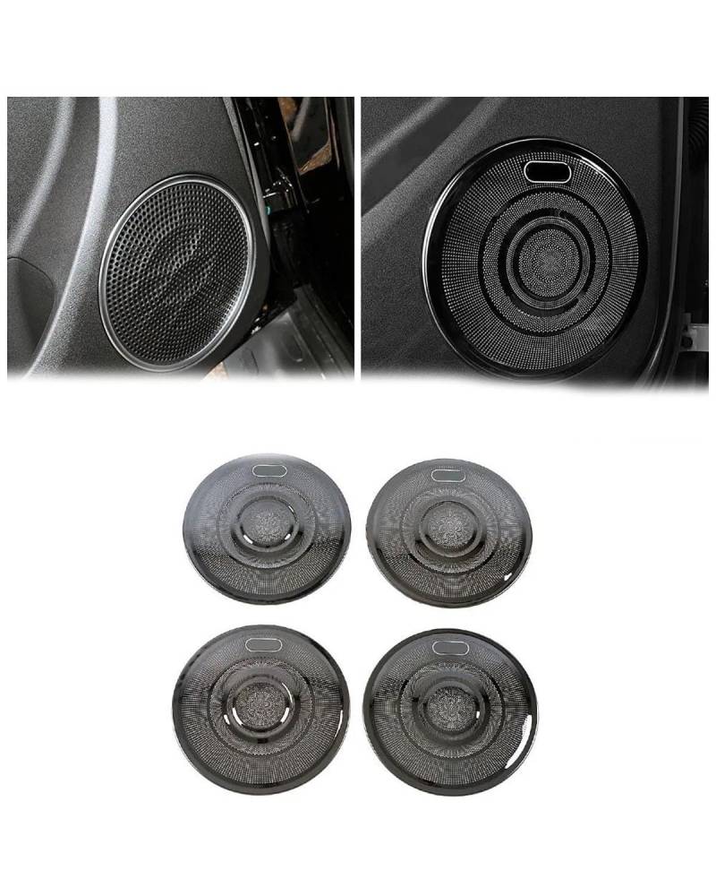 PJJUHS Navigation Panel Frame Für GWM Tank 300 2022 2023 Zubehör Autotür Lautsprecherabdeckung Verkleidung Frontleseton Horn Anti Hit Edelstahlkappe Decoration Panel Trim Accessories(Style E) von PJJUHS